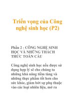 Triển vọng của Công nghệ sinh học (P2) ppt