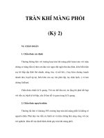TRÀN KHÍ MÀNG PHỔI (Kỳ 2) doc