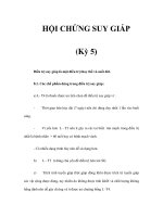 HỘI CHỨNG SUY GIÁP (Kỳ 5) pdf