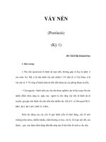 VẨY NẾN (Psoriasis) (Kỳ 1) doc