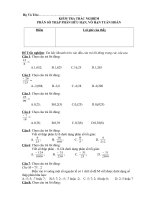 KIEM TRA TRAC NGIEM PHAN SO THAP PHAN HUU HAN, VO HAN TUAN HOAN