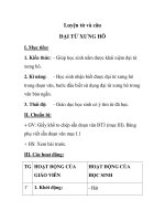 Luyện từ và câu ĐẠI TỪ XƯNG HÔ potx