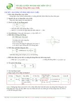 Tổng hợp lý thuyết và công thức giải nhanh Điện xoay chiều