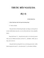 THUỐC BÔI NGOÀI DA (Kỳ 4) potx