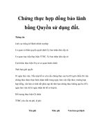 Chứng thực hợp đồng bảo lãnh bằng Quyền sử dụng đất pptx