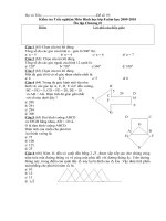 De KT Trac nghiem HH 8.19 On tap huong II