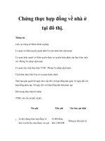 Chứng thực hợp đồng về nhà ở tại đô thị. pot