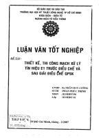 Thiết kế, thi công mạch xử lý tín hiệu E1 trước điều chế và sau giải điều chế QPSK
