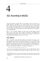 Hướng dẫn sử dụng MySQL part 4 ppt