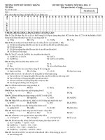 đề kiểm tra hóa 12 lần 3