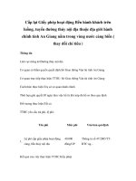 Cấp lại Giấy phép hoạt động Bến hành khách trên luồng, tuyến đường thủy nội địa thuộc địa giới hành chính tỉnh An Giang nằm trong vùng nước cảng biển ( thay đổi chỉ tiêu ) ppsx