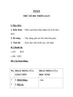 TOÁN TRỪ SỐ ĐO THỜI GIAN ppsx