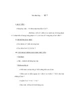 Giáo án Toán lớp 1 - Số 7 pot