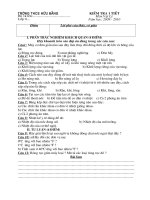 kiem tra 1 tiet Vat Ly 6