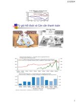 Tỷ giá hối đoái ER và  cán cân thanh toán (BOP)