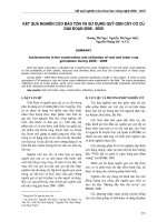 Nghiên cứu bảo tồn và sử dụng quỹ gen cây có củ giai đoạn 2006  2009