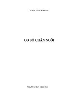 Giáo trình Cơ sở chăn nuôi - Chương 1 potx