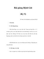 Bài giảng Bệnh Gút (Kỳ 5) ppsx