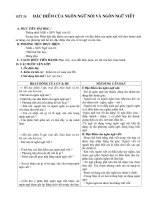 đặc điểm của ngôn ngữ nói và ngôn ngữ viết