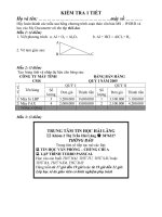 ĐỀ KT 1 T NGHỀ 8