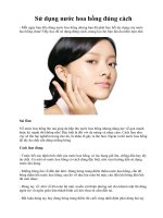 Sử dụng nước hoa hồng đúng cách ppsx