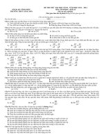 đề ôn thi đại học môn sinh học đề 20