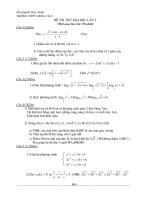 Đề Thi Thử ĐH Môn TOÁN Lần II - THPT Lương Tài II - Bắc Ninh pdf