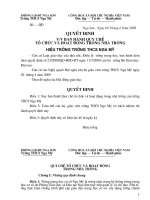 Quy chế tổ chức và hoạt động nhà trường