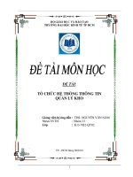Hệ thống thông tin quản lý kho