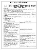 Tiết 53- tính chất 3 đường trung tuyến của tam giác.doc