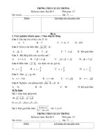 Đề kiểm tra15'''' đạisố 9 - chương I(hai đề)