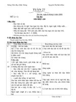 GIÁO ÁN LỚP 1 TUẦN 27( 2 BUỔI) CKTKN CỦA DÁO
