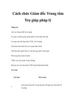 Cách chức Giám đốc Trung tâm Trợ giúp pháp lý pps