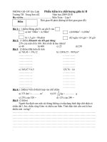 Đề thi GK II Toán 5