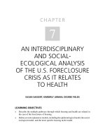 Urban Health and Society: Interdisciplinary Approaches to Research and Practice - Part 19 pps