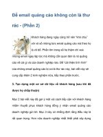 Để email quảng cáo không còn là thư rác - (Phần 2) pps