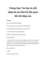 Chứng thực Văn bản từ chối nhận tài sản thừa kế, liên quan đến bất động sản. pps