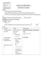 KHẢO SÁT SỰ BIẾN THIÊN VÀ VẼ ĐỒ THỊ CỦA HÀM SỐ pptx