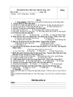 Kiẻm tra truyện trung đại khối 9