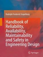 Handbook of Reliability, Availability, Maintainability and Safety in Engineering Design - Part 1 docx