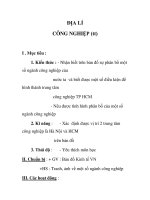 ĐỊA LÍ CÔNG NGHIỆP (tt) ppt