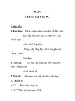 TOÁN LUYỆN TẬP CHUNG tuần 13 pptx