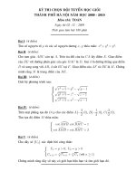 Đề Thi Học Sinh Giỏi TOÁN 12 - Thủ Đô Hà Nội - Vòng 2 [2009 - 2010] pps