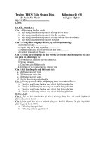 đề thi lý 8 kiêm tra 45phút kỳ 2