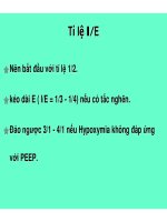 Hướng dẫn chọn và cài bước đầu khi thở máy điều trị viêm phổi do virus (Phần 5) pps