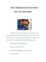 ĐIỀU TRỊ BỆNH TÂM THẦN PHÂN LIỆT TẠI CỘNG ĐỒNG pps