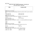 KIEM TRA TRAC NGHIEM CHUONG III-Quan he 3 canh-Bat dang thuc tam giac