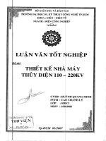 Thiết kế nhà máy thủy điện 110 220 KV