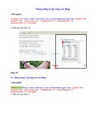 Nhúng bảng tỷ giá vàng vào Blog