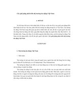 Các giải pháp phát triển thị trường lao động việt nam